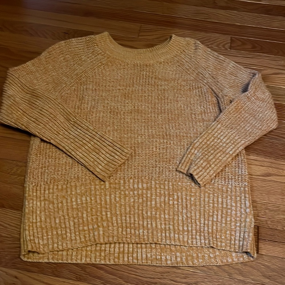 Heathered Mustard Knit Sweater